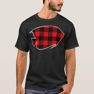 Angelfish Red Buffalo Plaid Pet Matching PJ Family T-Shirt