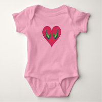 Angelfish Twins in a Red Heart - Illustration | 