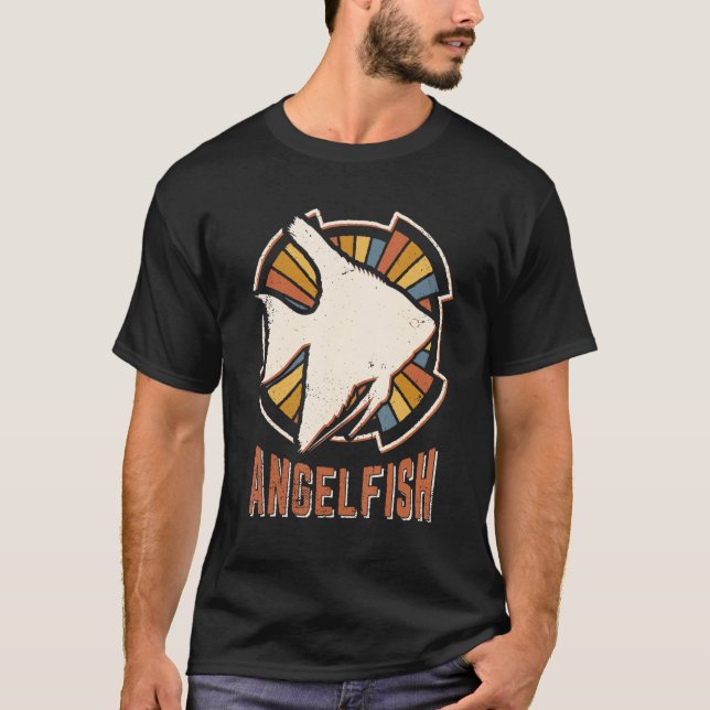 Angelfish Vintage Classic Retro Animal Love T-Shirt (Front)