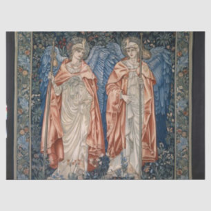 Angeli Ministrantes by Sir Edward Burne-Jones Tissue Paper