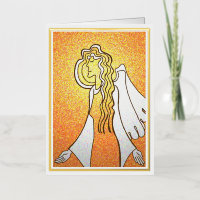 Angelic blessings foil greeting card