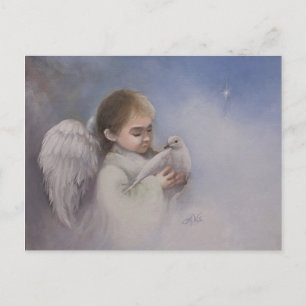 Angelic Blessings Holiday Postcard