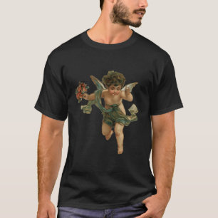 Angelic Cherub Flowers T-Shirt