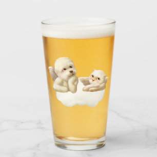 Angelic Duo: Smiling Bichon & Bao Bao Cloud Glass