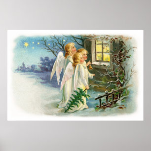 Angelic Night Carollers Poster