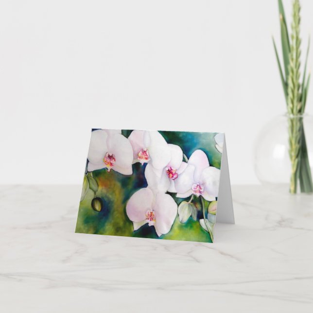 Angelic Orchids notecard, with envelope Card (Front)