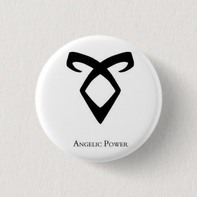 Angelic Power Rune Mortal Instruments 3 Cm Round Badge (Front)