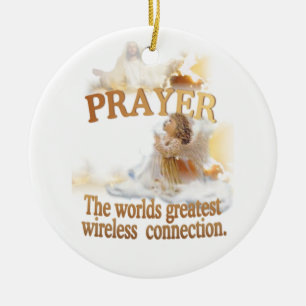 Angelic – Prayer World's Greatest Wireless Conne Ceramic Tree Decoration
