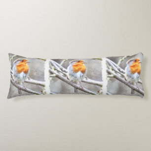 Angelic Robin Watercolor Body Cushion