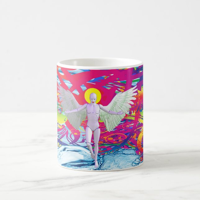 Angelic Robot Coffee Mug (Center)