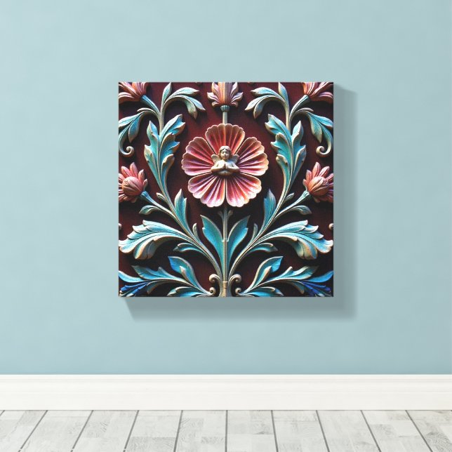 Angelic Sanctum of Serenity Canvas Print (Insitu(Wood Floor))