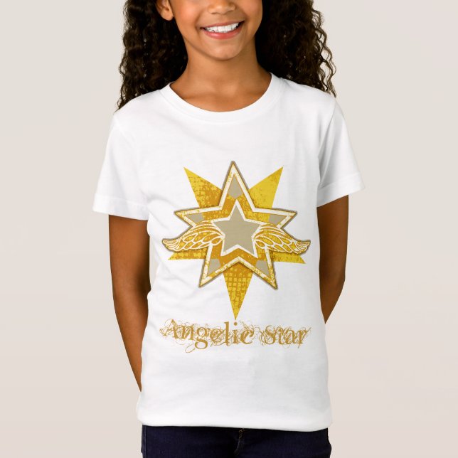 "Angelic Star" golden star t-shirt (Front)