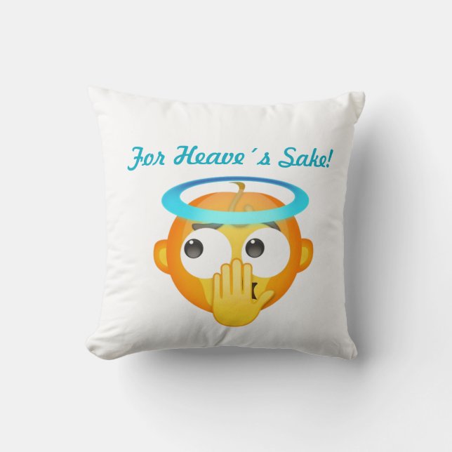 Angelic Surprise emoji Cushion (Front)