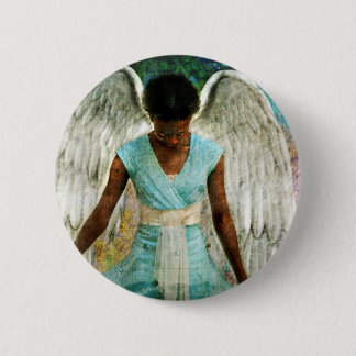 Angelic Thanks 6 Cm Round Badge