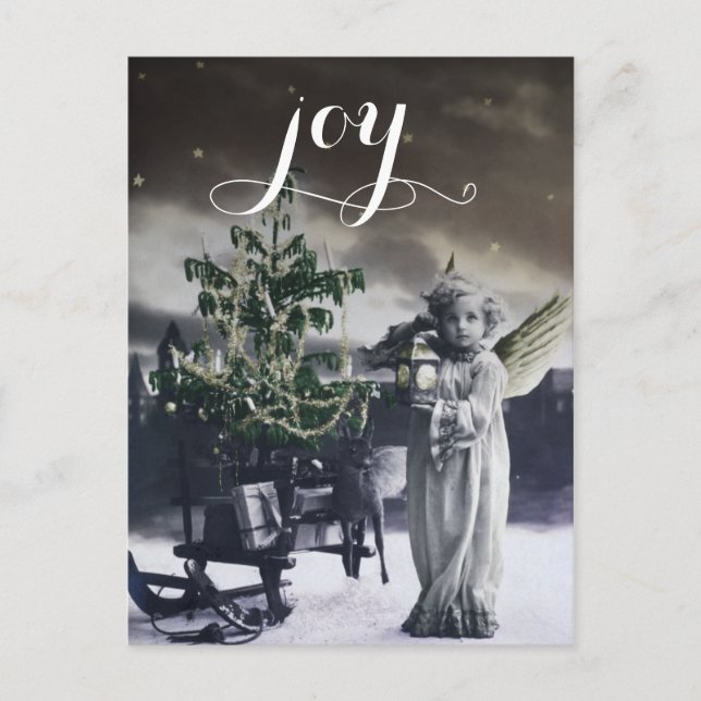 Angelic Vintage Italian Christmas Card (Front)