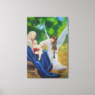 Angelic violin canvas print