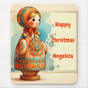 ANGELICA ~ Happy Christmas ~ Cute! ~ Mousepad