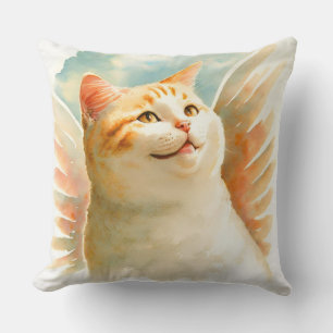 Angelica The Heavenly Angel Cat Pillow