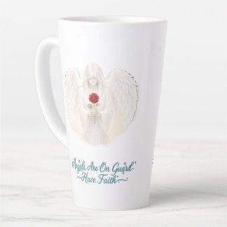 AngelicFaith SilverHeart Latte Mug