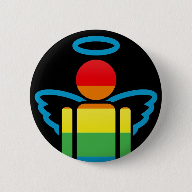 angelicon. 6 cm round badge (Front)