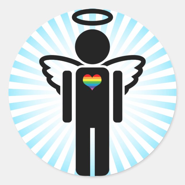 angelicon. classic round sticker (Front)