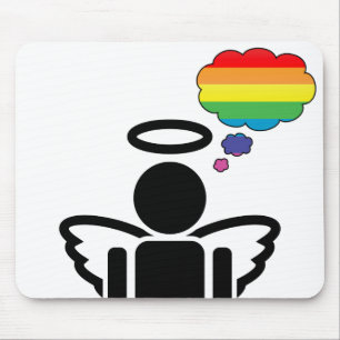 angelicon. rainbow thoughts. mouse pad