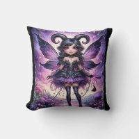 Angelina Purple Gothic Fairy Scorpio Horns Zodiac 