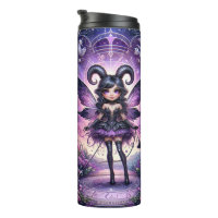Angelina Purple Gothic Fairy Scorpio Horns Zodiac