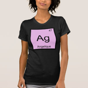 Angelique Name Chemistry Element Periodic Table T-Shirt