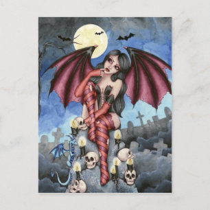 Angelique - Vampire Fairy Postcard