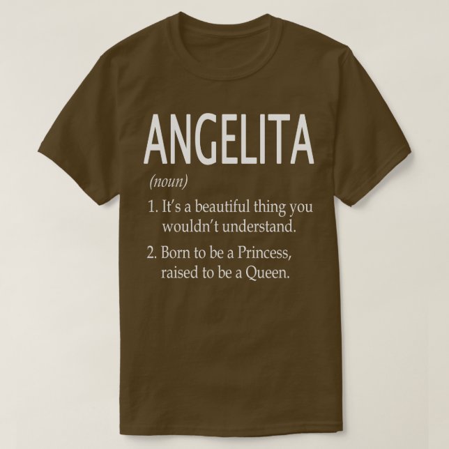 Angelita Name Gift T-Shirt (Design Front)