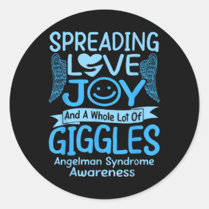 Angelman Syndrome , Small Classic Round Sticker