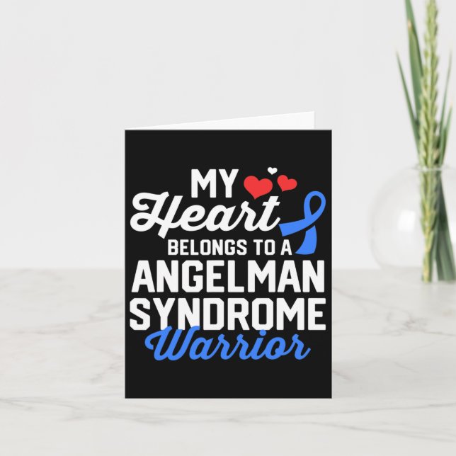 Angelman Syndrome Warrior Survivor Support Awarene Card (Front)