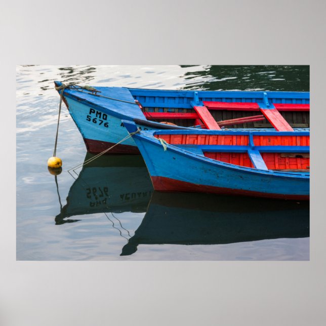 Angelmo harbour, fishing boats. poster (Front)