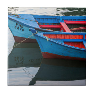 Angelmo harbour, fishing boats. tile