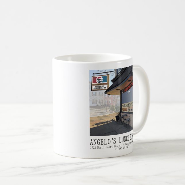 Angelo's Luncheonette Coffee Mug (Front Right)
