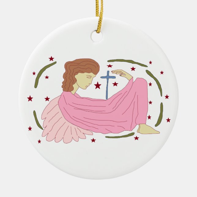 ANGELOVE CERAMIC TREE DECORATION (Front)