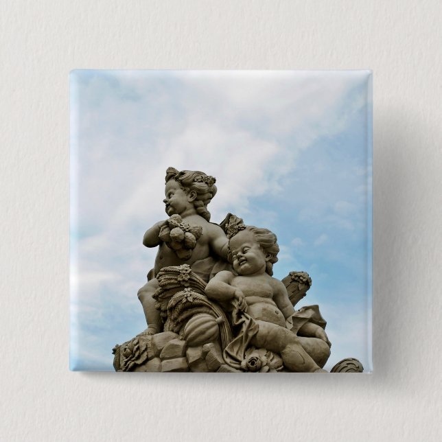 Angels 15 Cm Square Badge (Front)