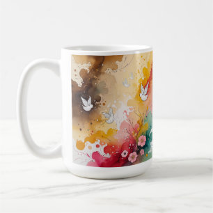 Angels abstrat coffee mug