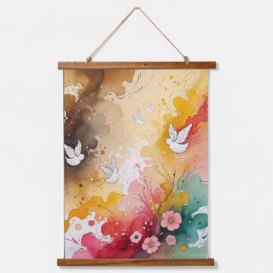 Angels abstrat hanging tapestry