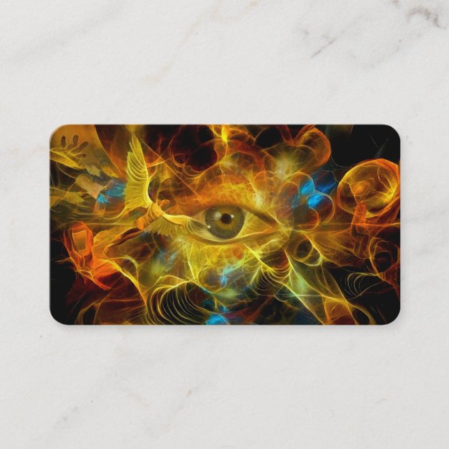 Angels and all seeing eye business card (Front)