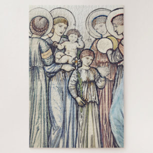 Angels and Children by Sir Edward Burne–Jones Jigsaw Puzzle