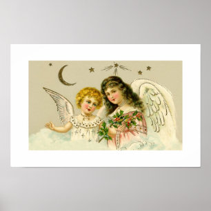 Angels and holly poster