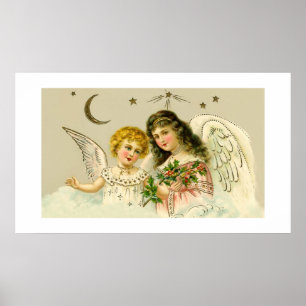 Angels and holly poster