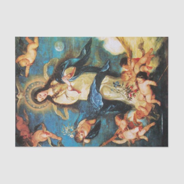 Angels and Immaculate Conception of Virgin Tissue Paper (Front)