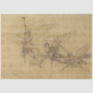 Angels and Music Decoupage Paper