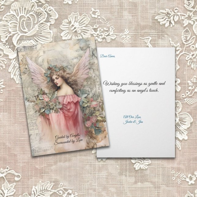 Angels and Roses Vintage-Style Angel Card (Creator Uploaded)