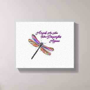 Angels Appear When Dragonflies Are Near - Canvas Print