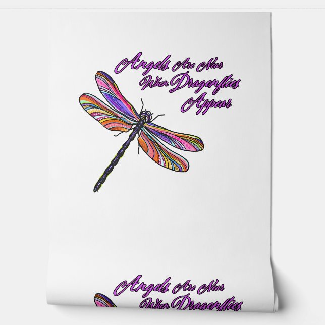 Angels Appear When Dragonflies Are Near - Wallpaper (Unrolling)