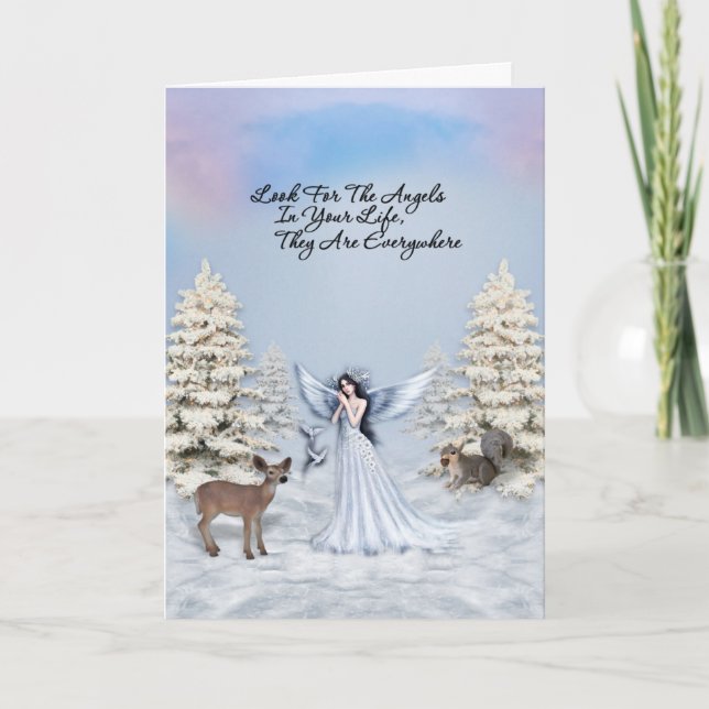 Angels Are Everywhere Greeting Card (Front)